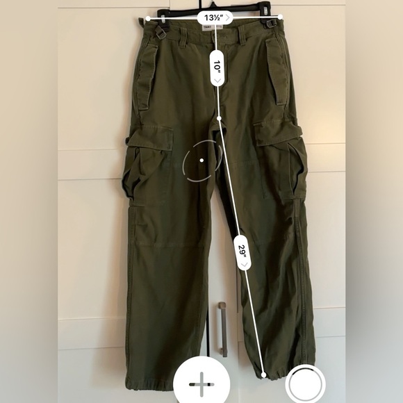 Aritzia TNA Supply Cargo Pant Size 4 in Green - Picture 6 of 6